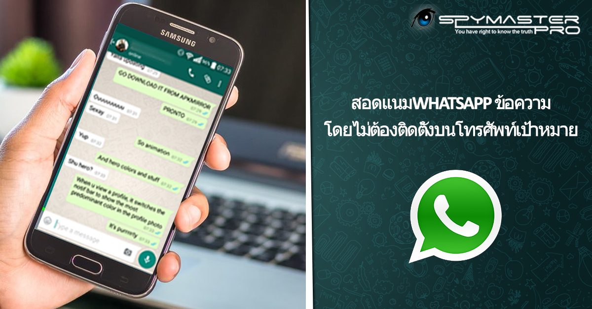 สอดแนม WhatsApp   ข้อความ